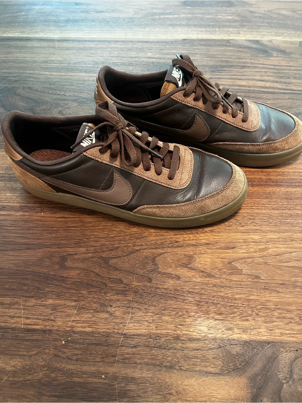 Nike Men's Killshot 2 Brown Leather & Suede Low-Top Sneakers